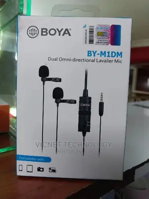 Boya By-M1dm Dual Omni Directional Lavalier Mic