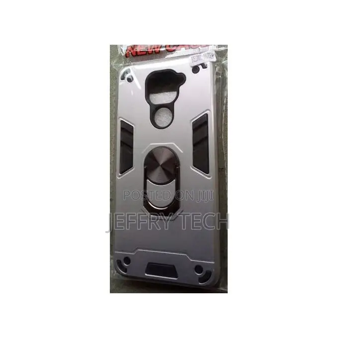 Ring Cover Phone Case for Redmi Note 9 Light Silver