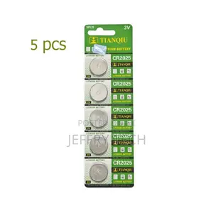 TIANQIU CR2025 Lithium Battery Cell Coin Button 5 Pcs
