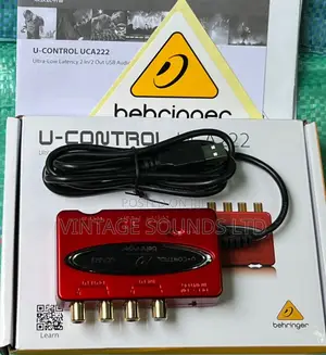 Behringer U-Control UCA222 USB Audio Interface/ Red Color