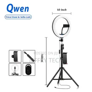 10 Inch Ring Light Selfie+1.6M Tripod Stand+Remote