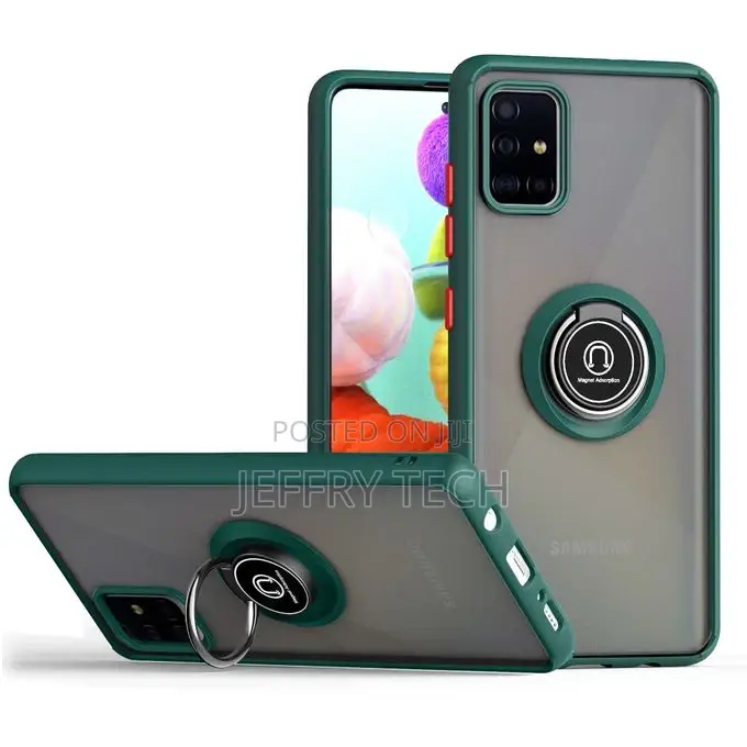 Clear Ring Case for Samsung Galaxy A71 Back Case