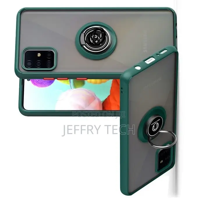 Clear Ring Case for Samsung Galaxy A71 Back Case