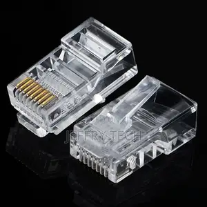 50x RJ45 Cat5e Cat6 Network LAN Patch Cable End Crimp Plug C