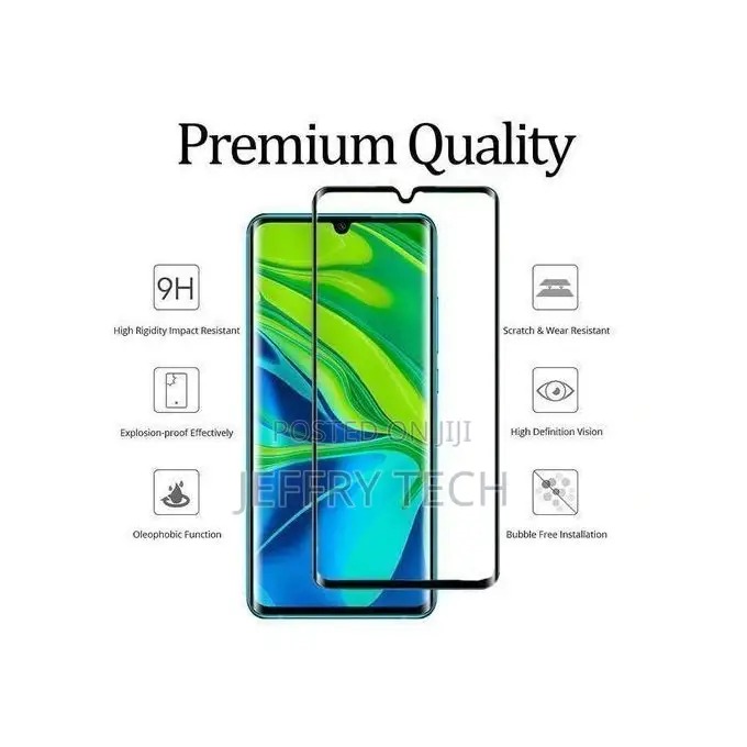 Glass Screen Protector for Xiaomi Mi Note 10 Lite - Black
