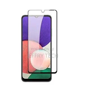Screen Protector for Samsung Galaxy A22 Clear With Black Fra
