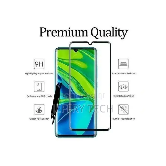 Glass Screen Protector for Xiaomi Mi Note 10 Lite - Black
