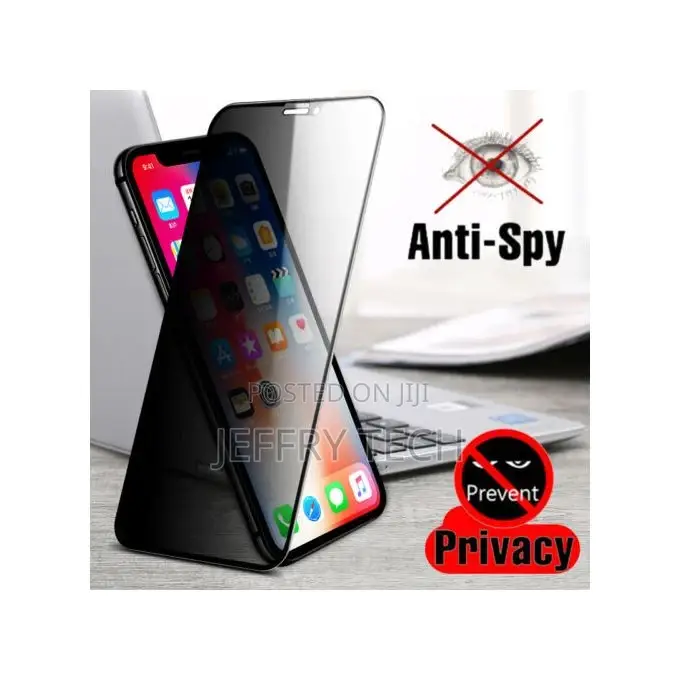 Privacy Screen Protector Glass for iPhone X/Xs - Black