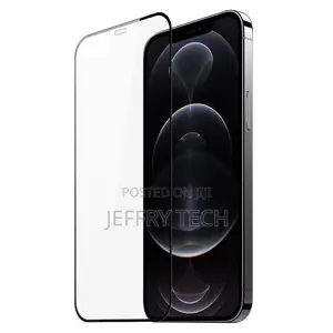 Full Screen Tempered Glass Film for iPhone 12 Pro Max(Black)