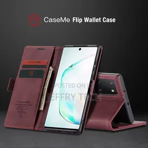 Galaxy Note 10 Lite Case, Retro PU Leather TPU Inner Wallet
