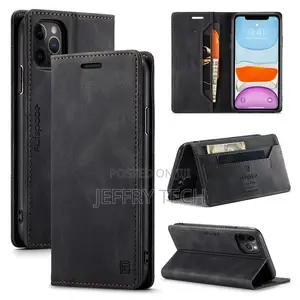 iPhone 11 Pro Max Wallet Case, Vintage Leather Flip Cover S
