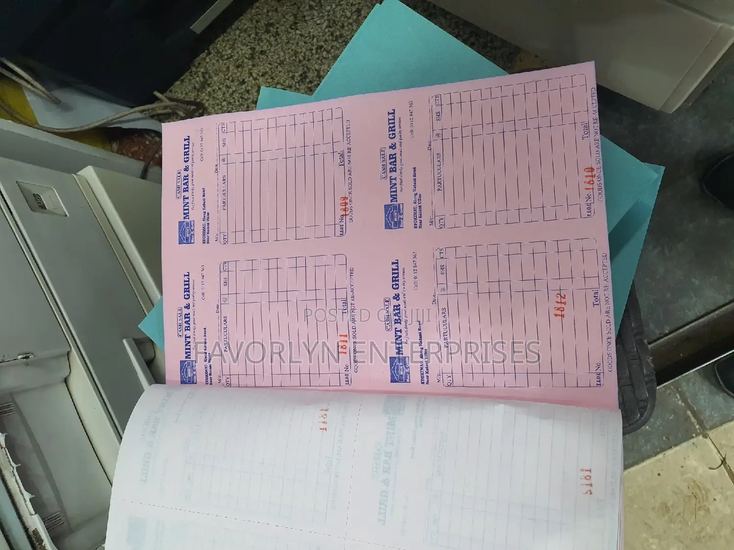 Business Receipt Book