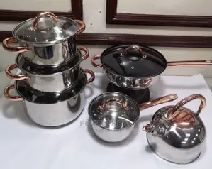 Stainless Steel Cookware Set 12pcs!