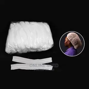 Multipurpose Disposable Free Size Hair Net Cap Hats - 100 Pc