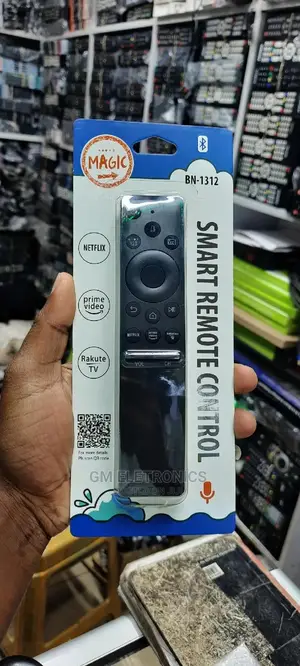 Samsung Magic Remote With Voice Button.