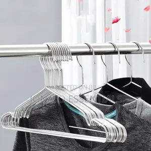 10 Piece Stainless Steel Clothes Hangers, Coat Hangers