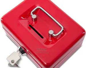 Small Cash Box With Key Lock and Money Slot 6''