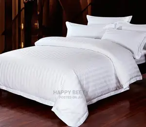#White Stripped Duvet Cover