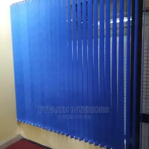 Blue Office Curtains