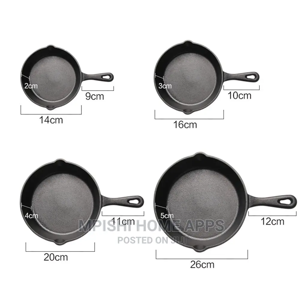 4pcs Cast Iron Skillet Set