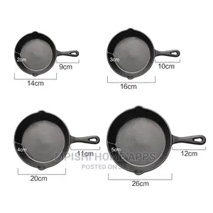 4pcs Cast Iron Skillet Set