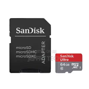 Sandisk Ultra 64GB Microsdxc UHS-I Card With Adapter