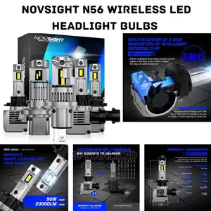 Novsight Wireless Brightest Led H11 H4 Car Headlight Bulbs