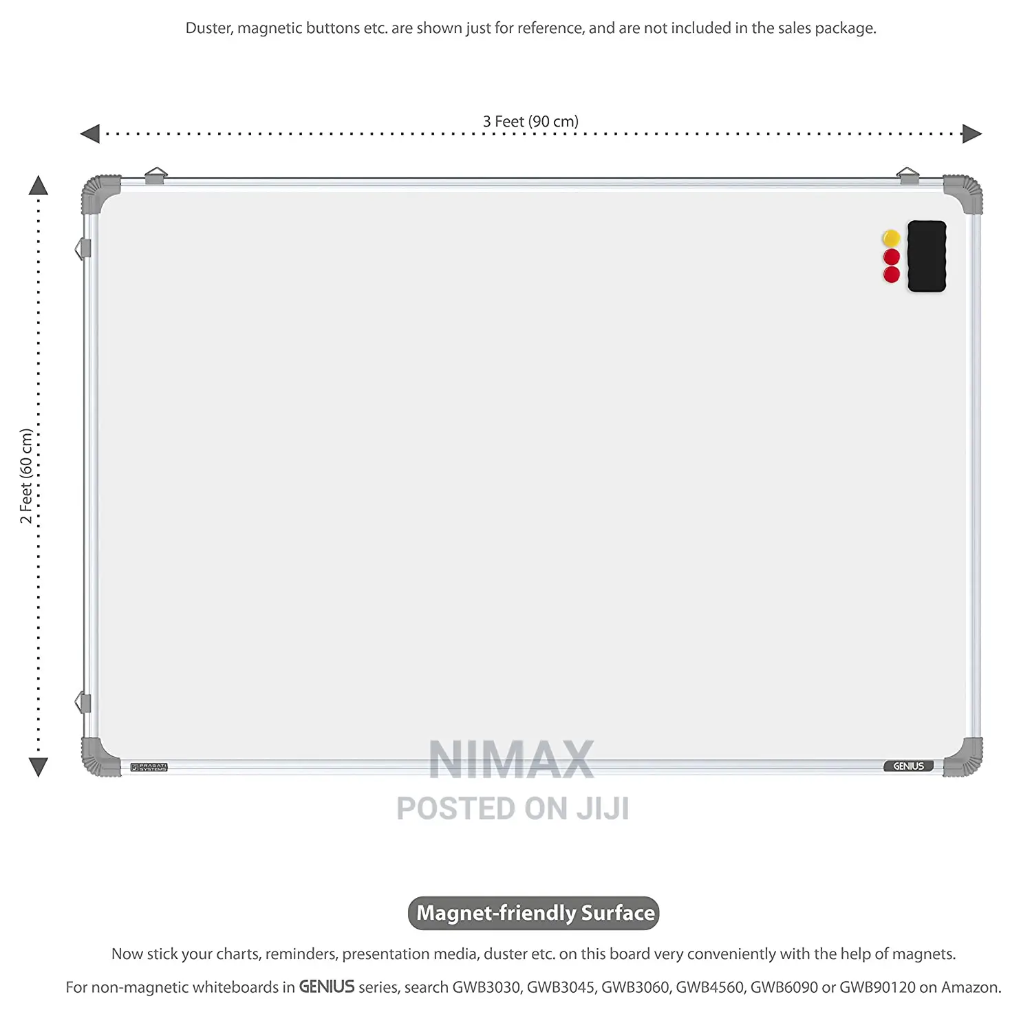 (Magnetic) Whiteboard for Office, Home School 3*2