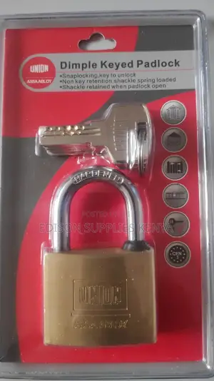 Union Padlock Maximum Protection Dimple Key Padlock - 5 Keys