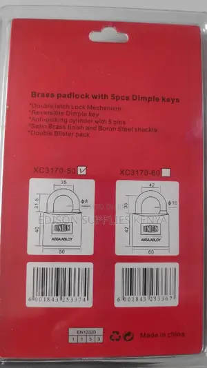Union Padlock Maximum Protection Dimple Key Padlock - 5 Keys