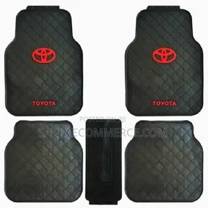 Toyota Branded 5 Seater Rubber Car Floor Mats Protects Your