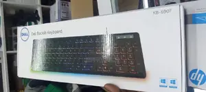 DELL KB690F Keystroke Backlit Quiet Gaming Keyboard - Black