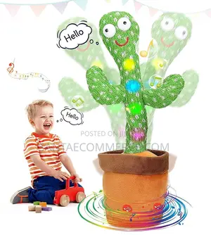 Electronic Rechargeable Singing and Dancing Cactus Toy