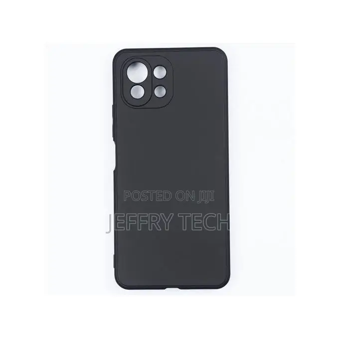 Black Silicone Case Cover for Xiaomi Mi 11 Lite