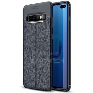 Galaxy S10 Plus Case, Litchi Skin Anti-Slip Resilient TPU U