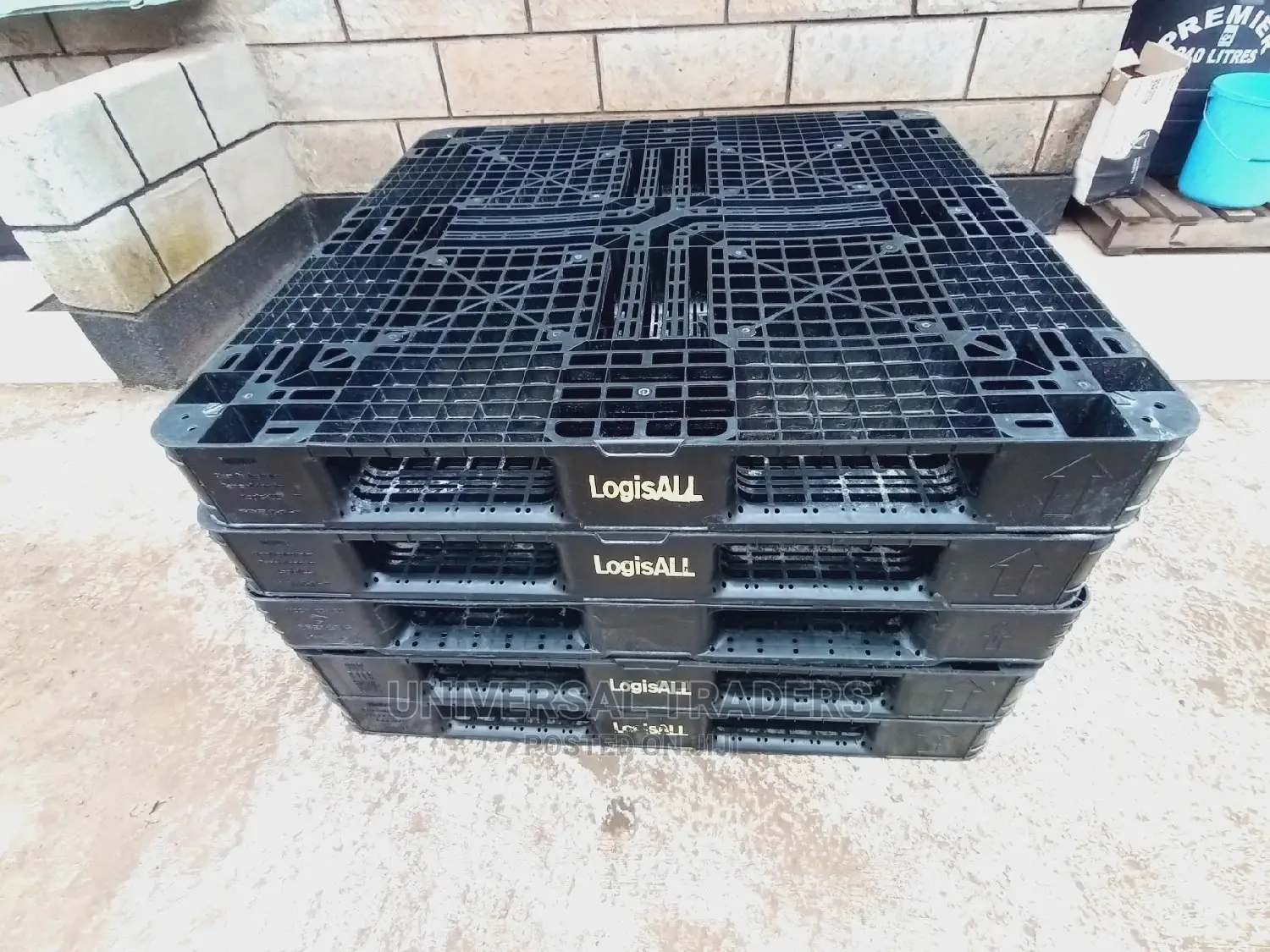 Plastic Pallets - 1.1m by 1.1m