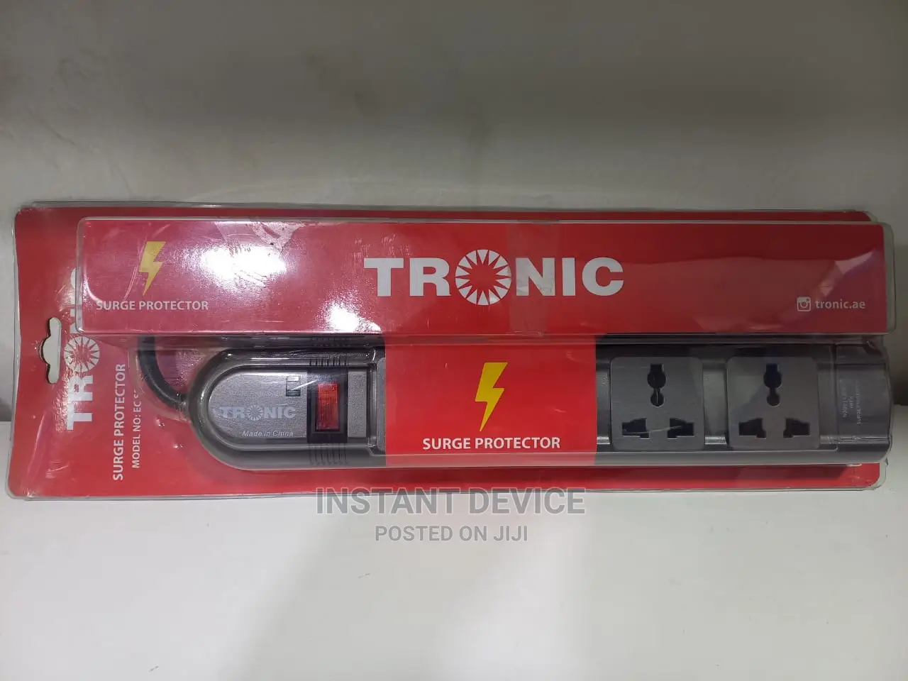 Tronic 4 Way Extension Cable With Surge Protector