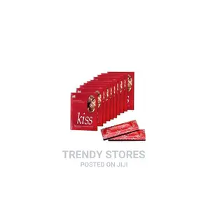 Kiss Ultra Thin Lubricating Ribbed Condoms - 3pac