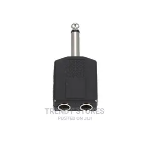 Mono to 2 Dual 6.35 Mm Female Y Splitter