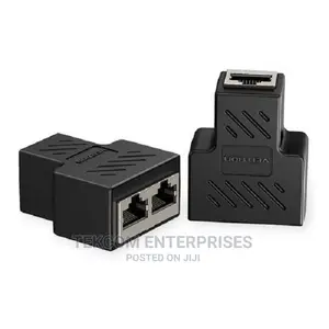 Vention 1 to 2 Rj45 Splitter Adapter Black
