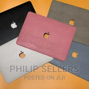 Black Stylis Crocodile Texture Leather Macbook