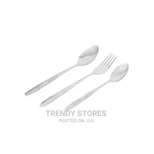 12pcs Table Spoons 12 Pcs of Forks - Silver