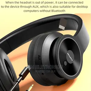 Original Awei Foldable Wireless Bluetooth Headphone(Black