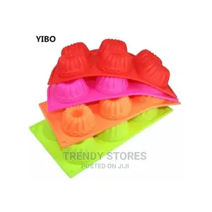 6-Hole Silicon Donut Bakingpan Nonstick Mould Tray Reusable