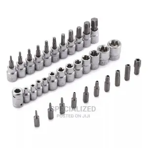 34 Pieces Etrox Torx Set Male and Female High Quality Socket Set