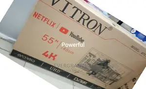 55 Inches Smart Android 4 K Vitron Tv.