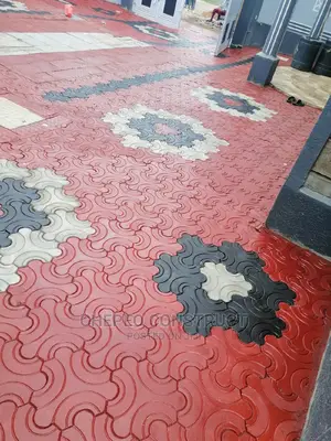 Polished Coloured Cabro Pavers Patio