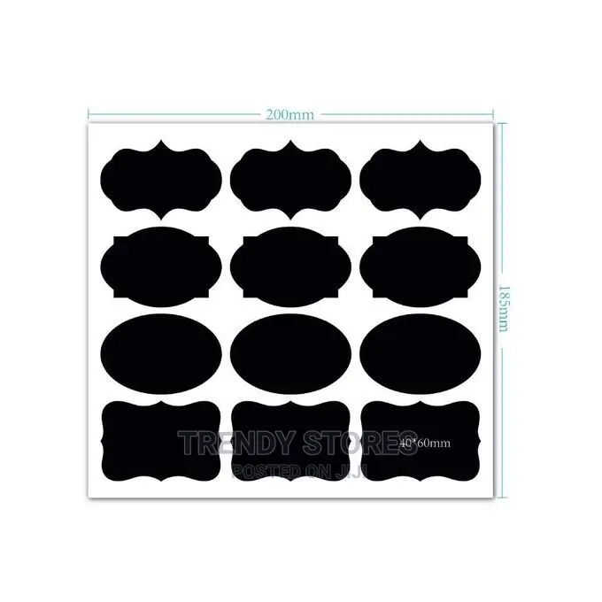80pcs Water Proof Jar Labels Stickers Plus Free Pen