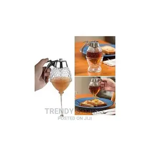 Acrylic Storage Pot Honey Dispenser With Drip Bottle