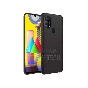 Samsung Galaxy M31 Silicone Back Case With Tempered Glass -
